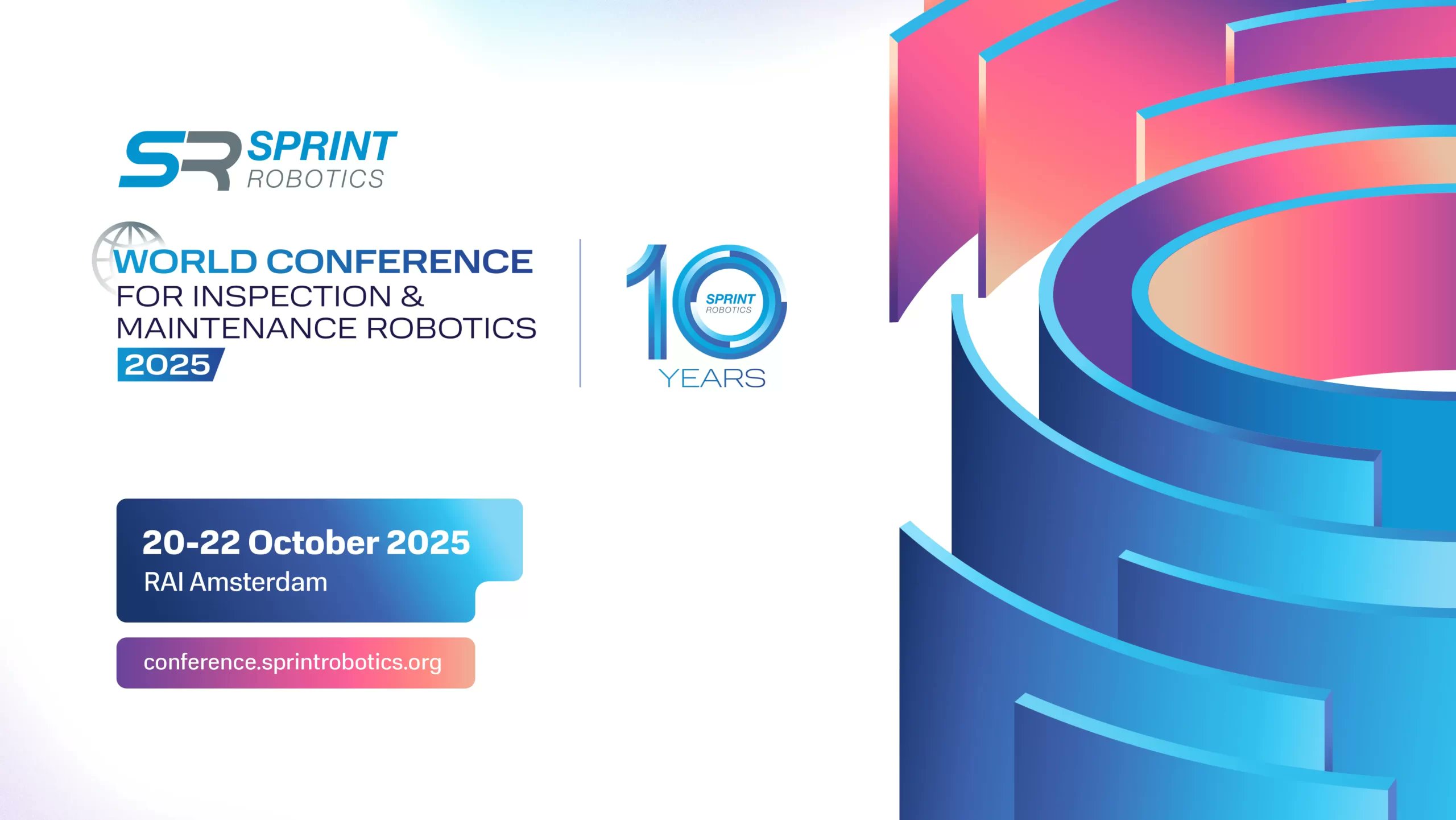 HebiRobotics's tweet card. October 29-30, 2024 | Antwerp, Belgium. The SPRINT Robotics World Conference for Inspection & Maintenance Robotics is the leading global event for robotics for Inspection, Maintenance and Cleaning.