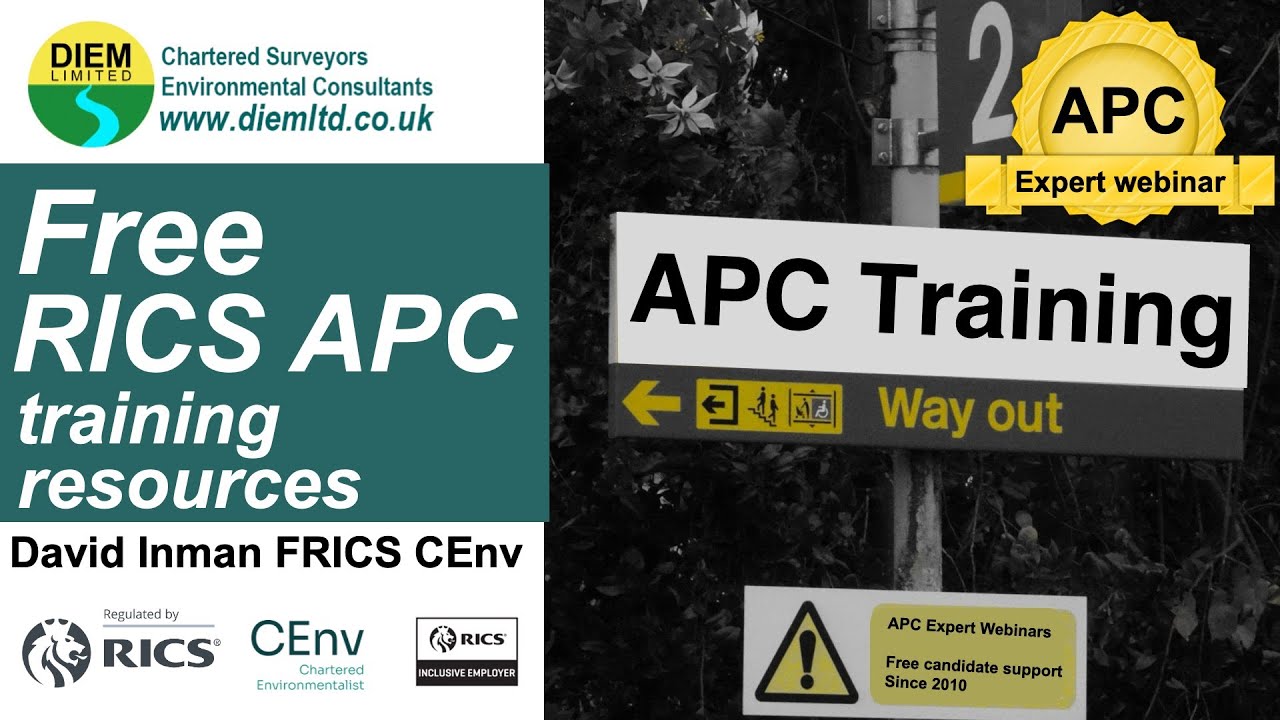 DIEMLtd's tweet card. Free RICS APC training resources in 2025