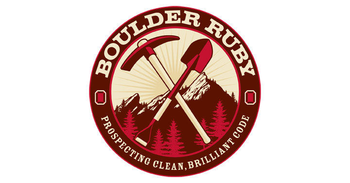 boulderruby's tweet card. Once a month Ruby meetup in Boulder, Colorado. Presentation Night is the second Wednesday each month. Full / Lightning talks / Food / Drink. Join us!