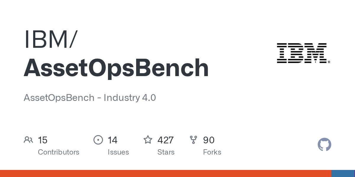 PushpakJaiswal_'s tweet card. AssetOpsBench - Industry 4.0. Contribute to IBM/AssetOpsBench development by creating an account on GitHub.