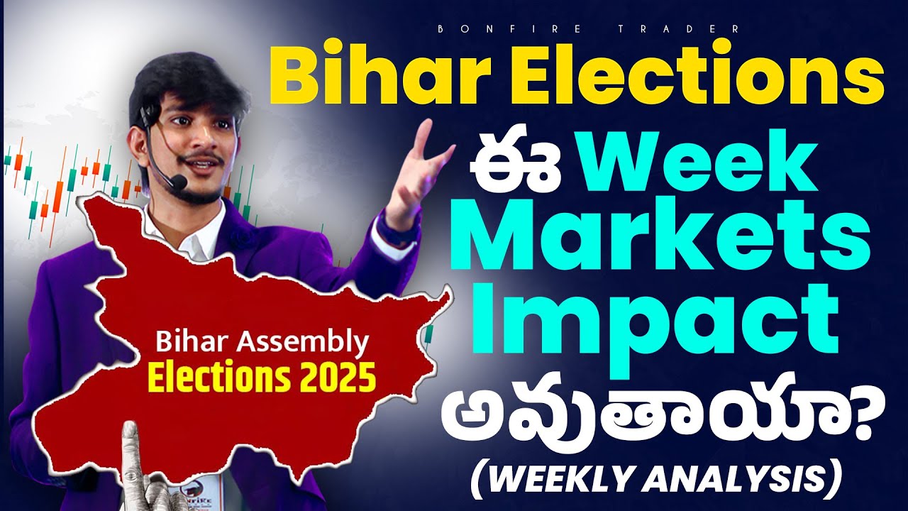 bonfiretrader19's tweet card. Bihar Elections Update, India Inflation Data,Big Stock Earnings Ahead...