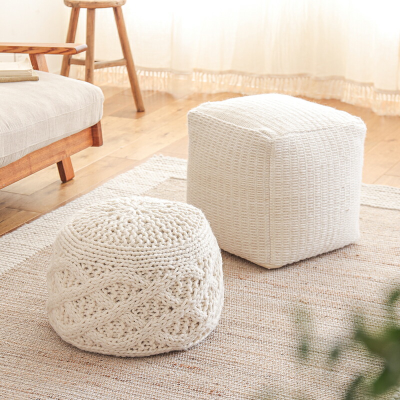 tamago_4038's tweet card. ウール100％のやさしい風合いが魅力のPOUF form プフ。 アイボリーのナチュラルカラーで北欧インテリアにも相性バツグン。 オットマンやスツール、サイドテーブル代わりに幅広く使えて、置くだけでお部屋があったかく仕上がるアイテムです。 #模様替え #子供部屋 #淡色インテリア #リビング #ホテルライク