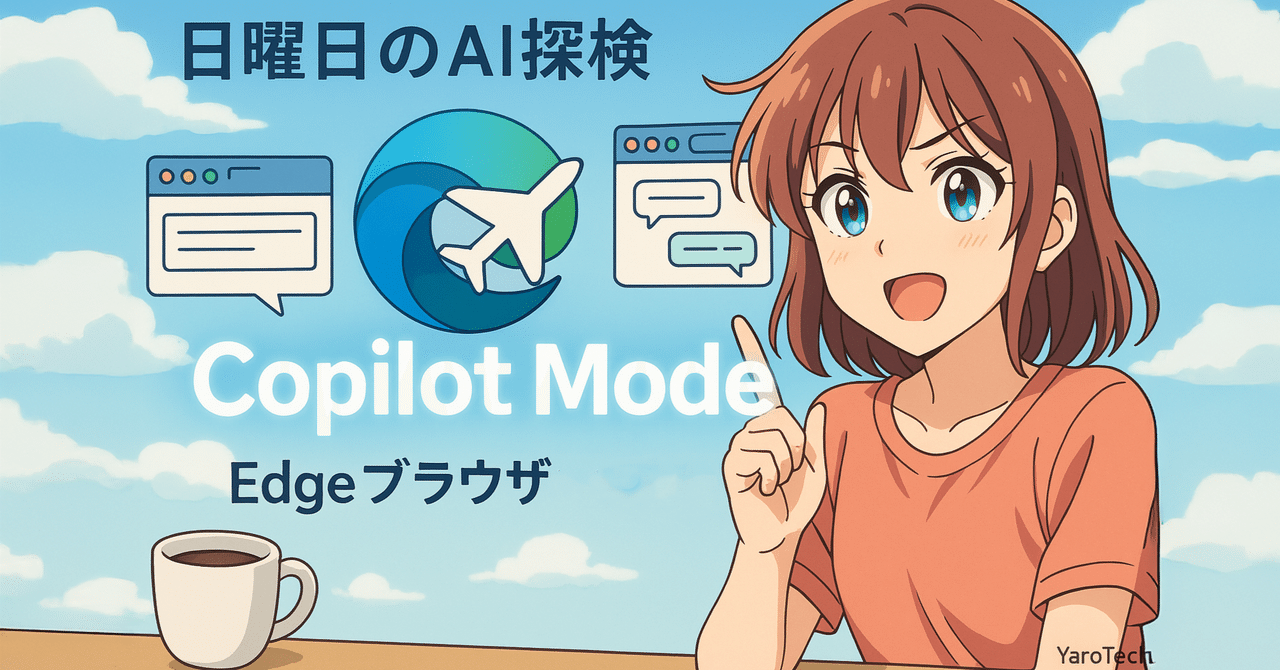 yaoyoroztech's tweet card. こんにちは！YaroTechです。 日曜日の午後、コーヒーを飲みながらMicrosoft Edgeの設定を見ていたら... 「あれ？この『Copilot Mode』って何？今まで気づかなかった！」 調べてみると、2025年7月にリリースされたEdgeブラウザの実験的機能で、AIアシスタントがブラウジング中に常にサポートしてくれる新しいモードだったんです！ 普段はCopilotを使うことはあり...