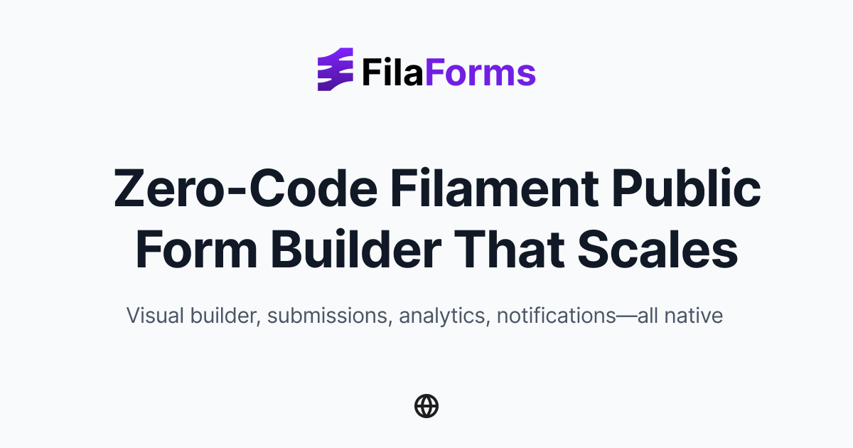 MinasyanManuk's tweet card. Create public-facing forms your website visitors fill out. Contact forms, surveys, registrations—FilaForms is the Filament plugin that handles visitor forms with visual builder, submission tracking,...