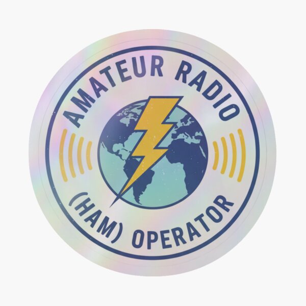 TeeCraftTeeCo's tweet card. Proudly licensed? Show it! This classic "Amateur Radio (HAM) Operator" sticker is the perfect badge for any dedicated enthusiast. Featuring a bold, vintage-style lightning bolt striking through the...