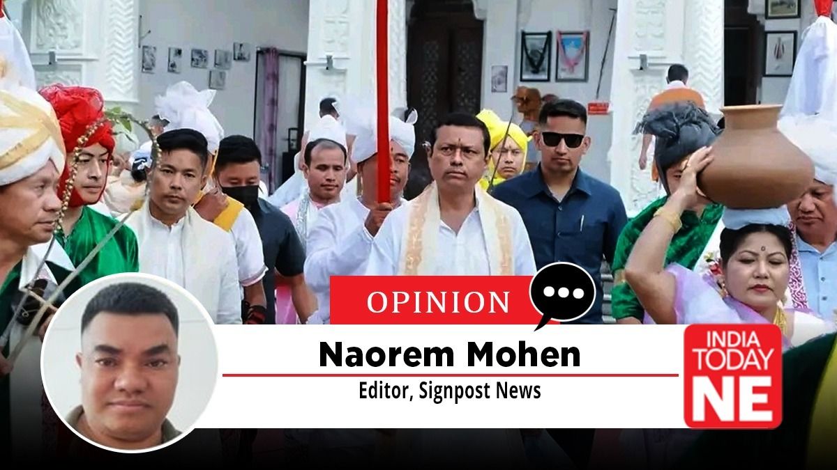 IndiaTodayNE's tweet card. The incident of 20 November 2025 between Inspector General of Police Themthing Ngashangva and Rajya Sabha MP and titular Maharaja Leishemba Sanajaoba has understandably stirred emotions in Manipur....