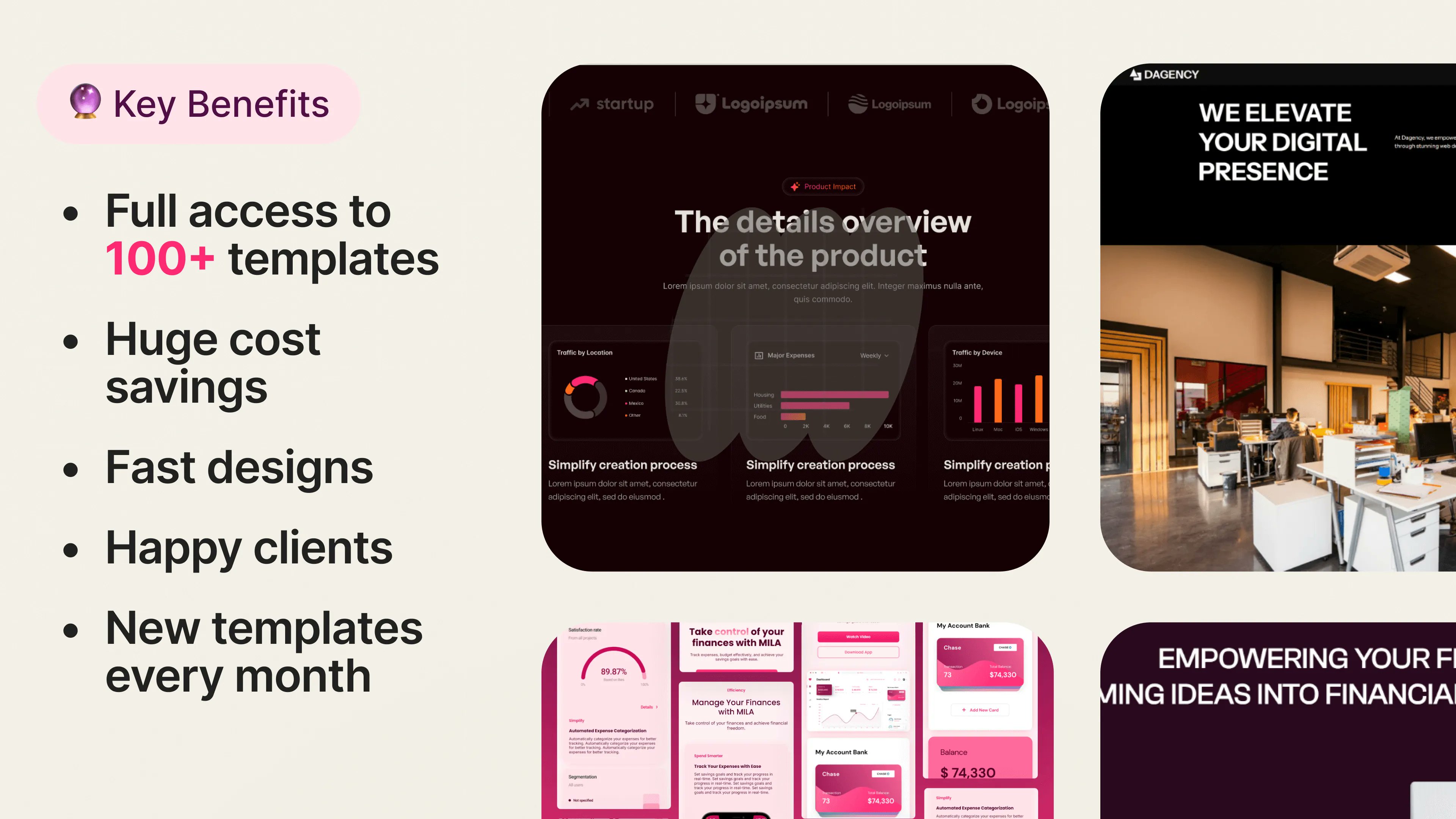 flowsamurai_'s tweet card. Unlimited webflow templates waitlist, get 50% off on every subscription plan.