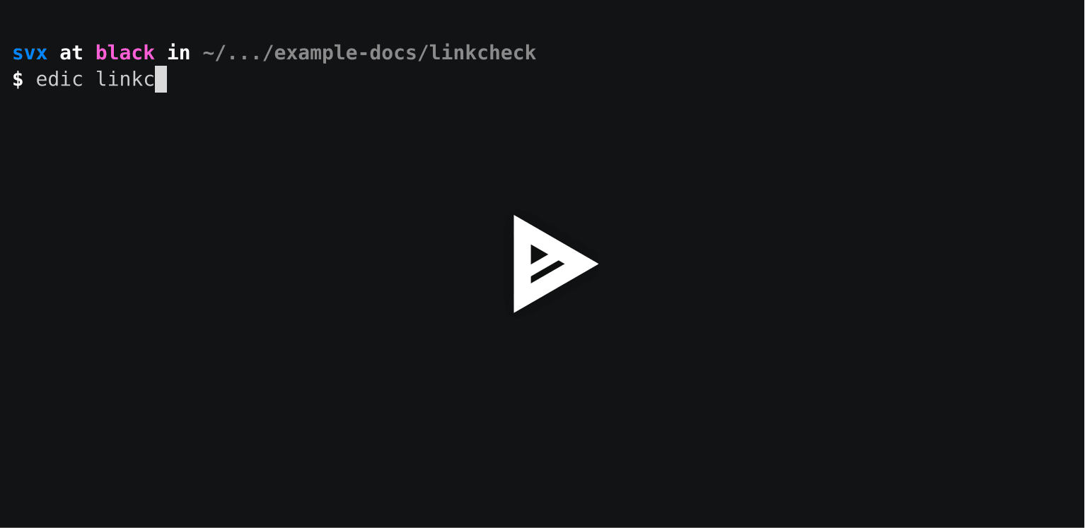 testthedocs's tweet card. Edic (Editor In Chief) is QA tool for documentation, written in reStructuredText and CommonMark Markdown. https://github.com/testthedocs/edic