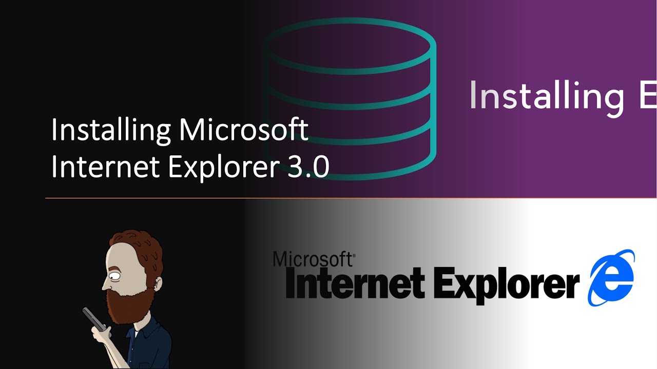 InstallingE's tweet card. Internet Explorer 3.0