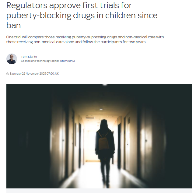 micallefmarica's tweet card. British media is reporting that regulators have green-lit the first trials of puberty-blocking drugs on children since their routine use was halted—an approval that looks more like bureaucratic...