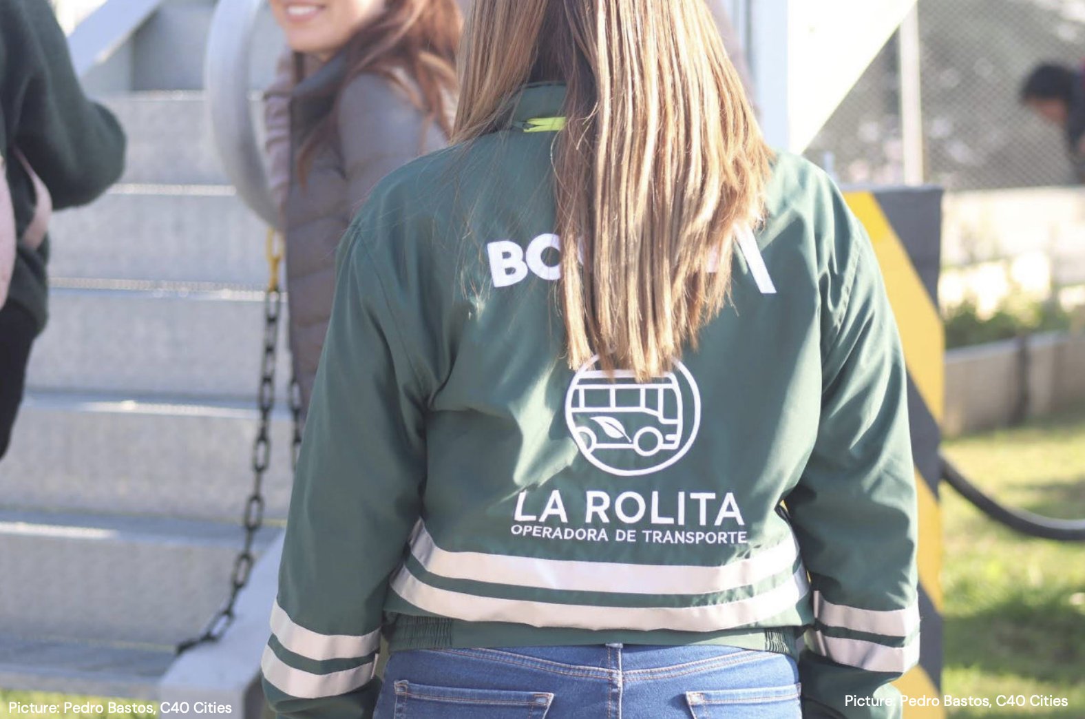 c40cities's tweet card. Bogotá’s La Rolita bus district operator’s #PrimerAñoLaRolita (First Year La Rolita) campaign earned the Bronze Award in the “Equalities” category, ...