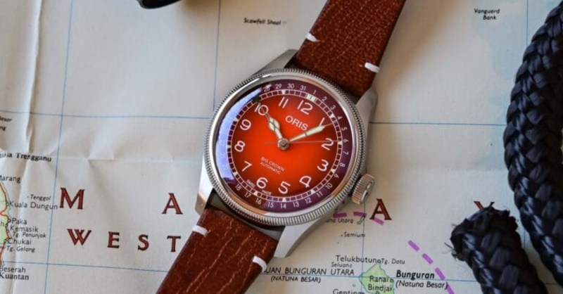 Heauxfessional1's tweet card. Discover the Oris x Cervo Volante collaboration, a 40mm Big Crown Pointer Date featuring a sustainable deer leather strap and a beautiful burnt maple dial