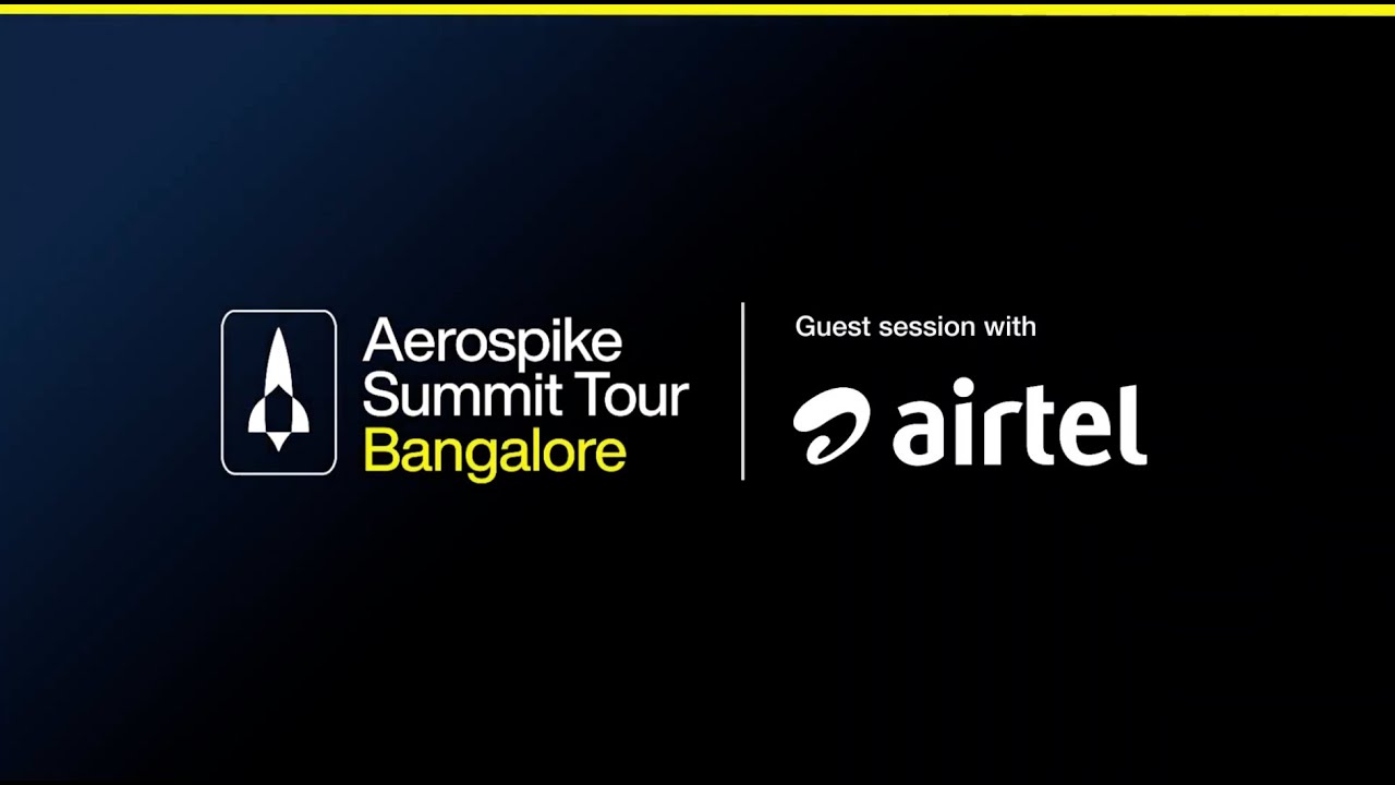 aerospikedb's tweet card. Real-time Transactions at the Scale of Airtel (Recap)