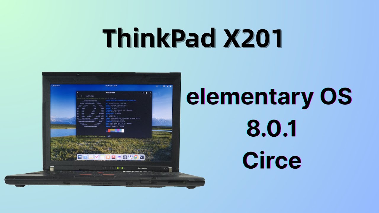 BauShrTechTips's tweet card. Revive Your ThinkPad X201 Laptop in 2025: Installing elementary OS...