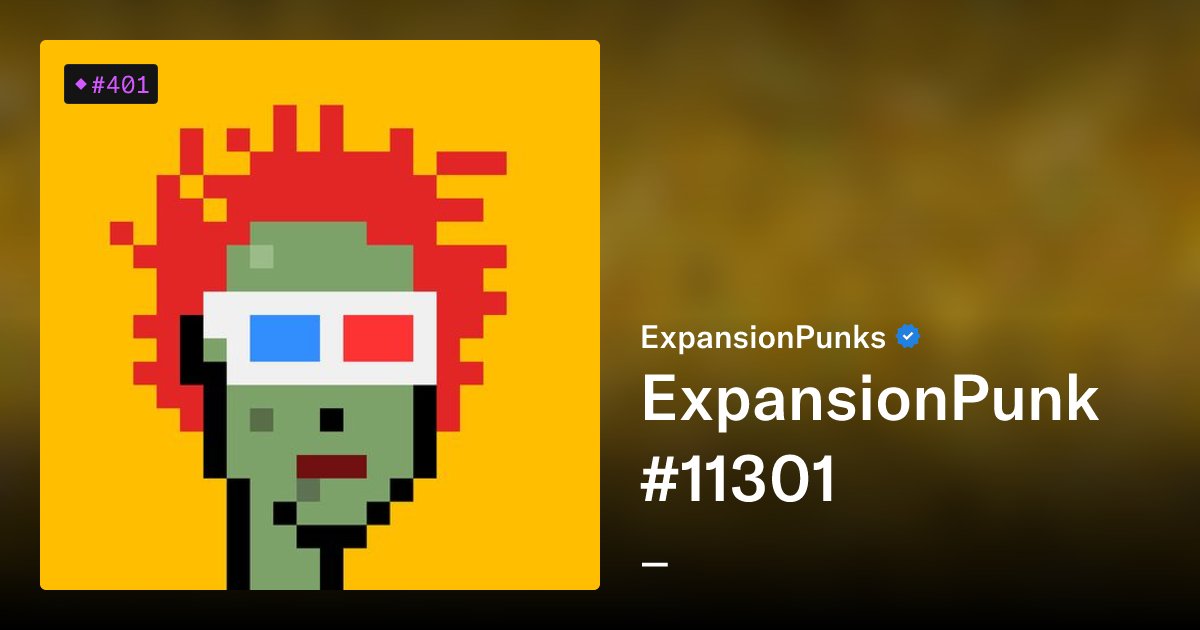 ExpansionPunks's tweet card. ~ [Homepage](https://expansionpunks.com/) - [Read more](https://medium.com/@Posvar) ~ A community-led expansion to the CryptoPunks phenomena that empowers everyone to feel welcome, valued and...