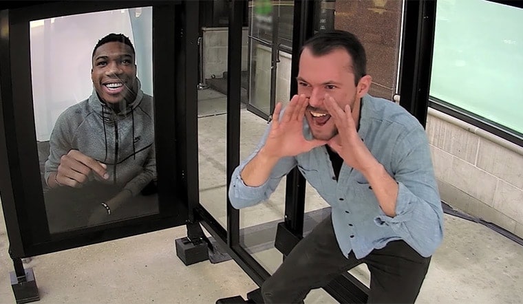 Bucks's tweet card. Just in time for April Fools’ Day, a video with Giannis Antetokounmpo pranking unsuspecting fans at a Milwaukee bus stop has been released. A normal advertis...