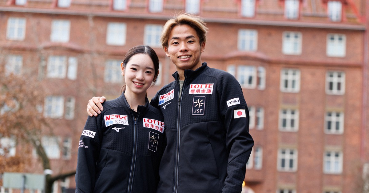 ytkkyr1n's tweet card. 　フィギュアスケートのグランプリ（GP）シリーズ最終戦フィンランド大会で4位だった「ゆなすみ」こと長岡柚奈選手、森口澄士選手組は一夜明けた23日、現地で心境を語った。談話は次の通り。【ヘルシンキ倉沢仁志】