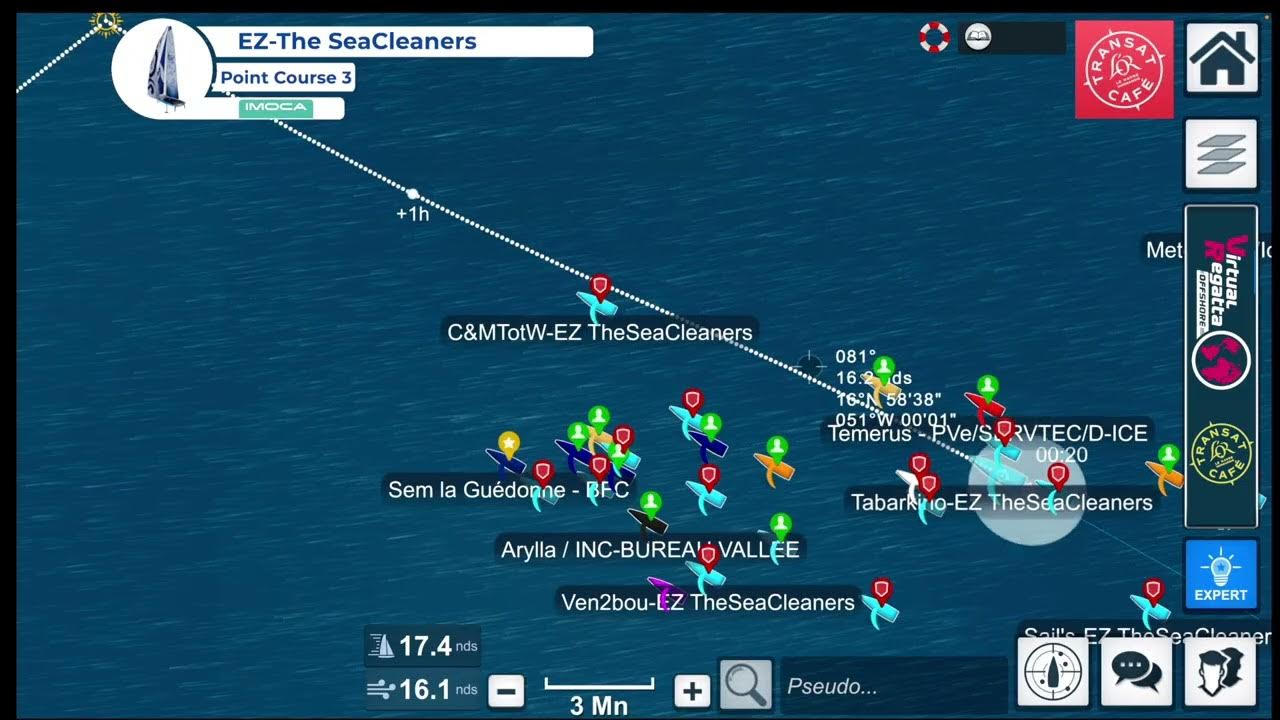 CommandantMitc2's tweet card. Transat Café L'Or Point Course N°3
