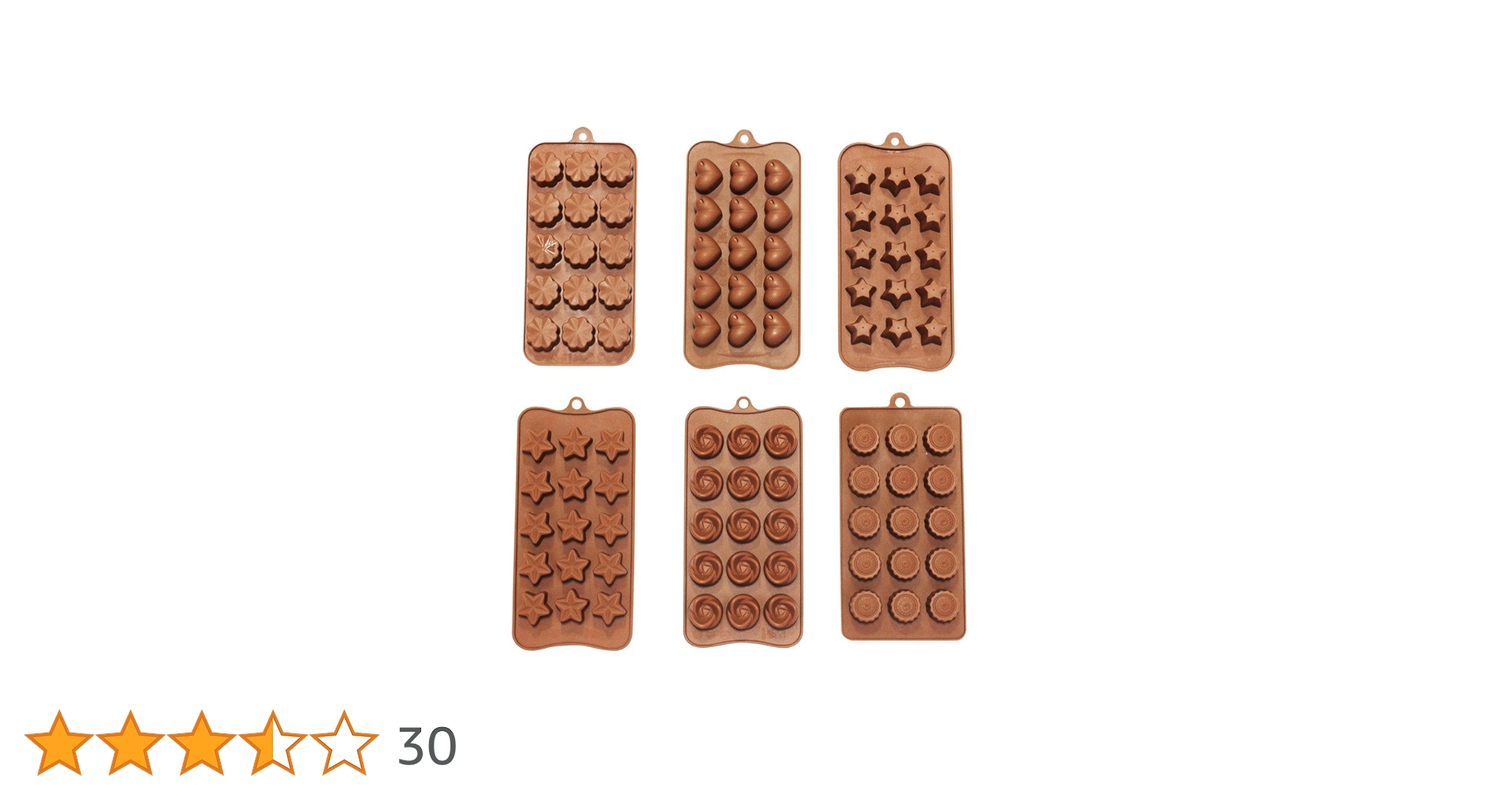 Cookchieff's tweet card. KurtzyTM Ensemble de 6 Plateaux à Moules en Silicone pour Chocolats, Bonbons et Glaçons