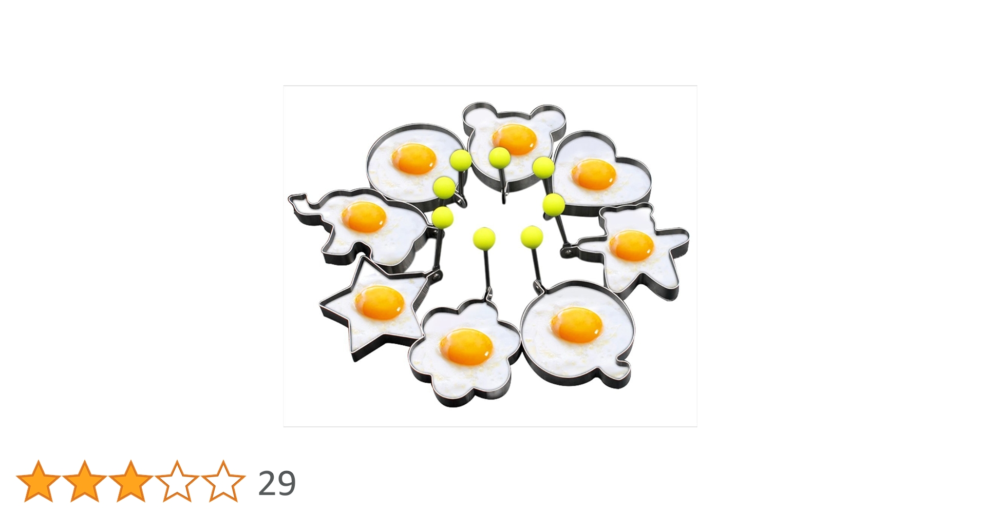 Cookchieff's tweet card. Caractéristique 100% leyoda neuf et de haute qualité Préparez facilement des crêpes parfait avec le fantastique nonstick pancake anneau Meilleurs résultats lors des anneaux sont à plat sur la surface...