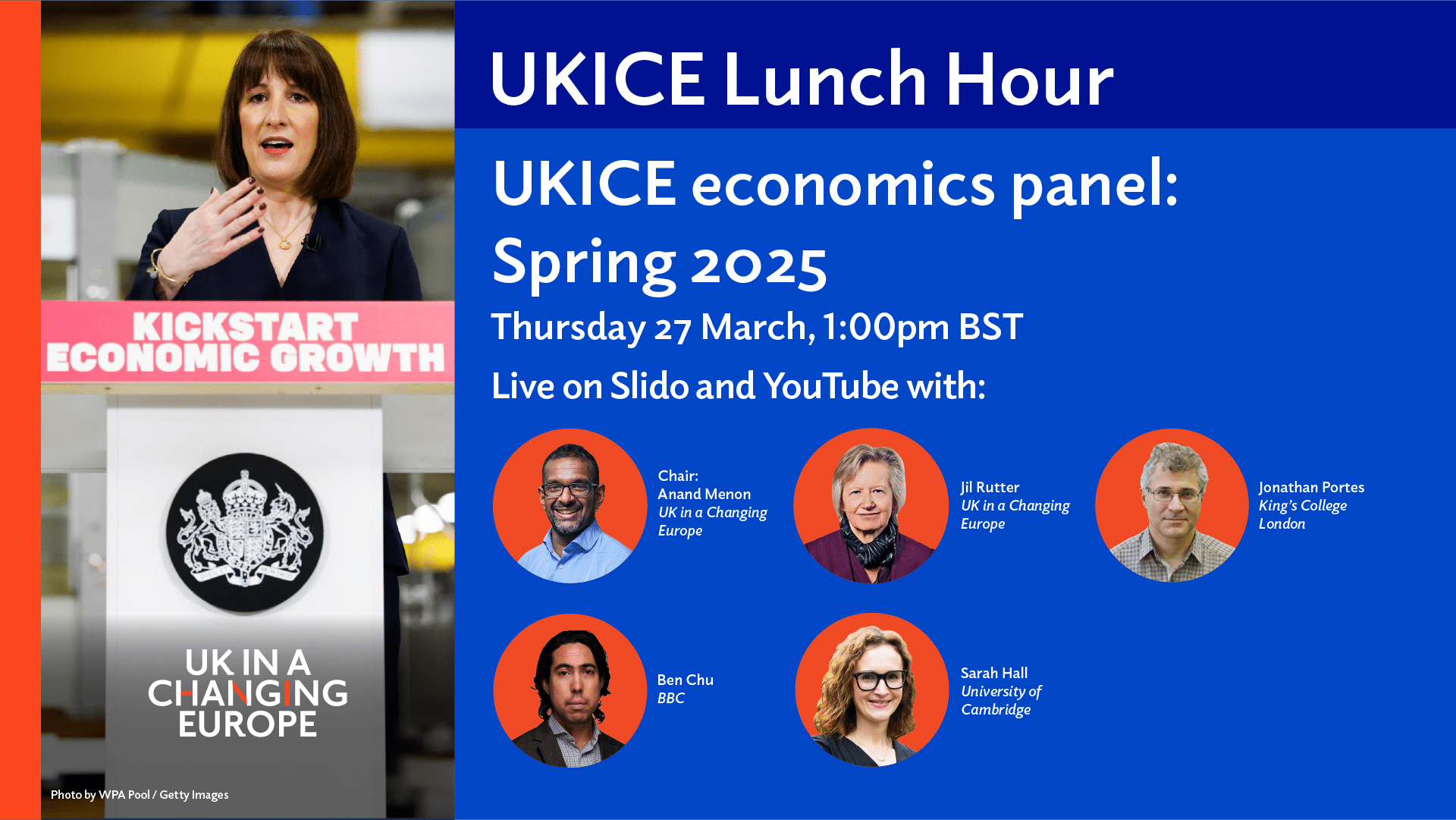 UKandEU's tweet card. Join our expert economics panel as they analyse the Chancellor's Spring Statement and its consequences for both the British public and economic outlook.