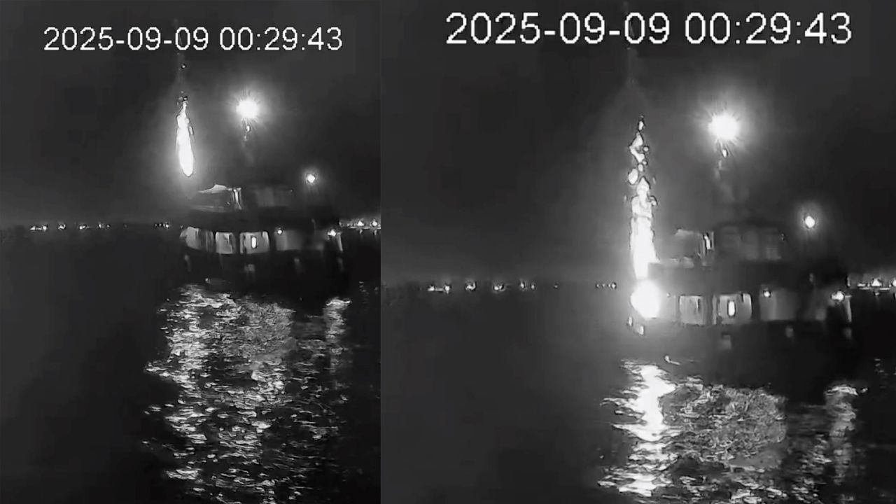 tv5televizyonu's tweet card. Gazze'ye insani yardım taşımak üzere yola çıkan ve Tunus'da demirlediği sırada ana gemisi "Family Boat" dron saldırısına uğrayan Sumud Filosunun Yürütme Kurulu Üyesi Saif Abukeshek, misyonlarını...