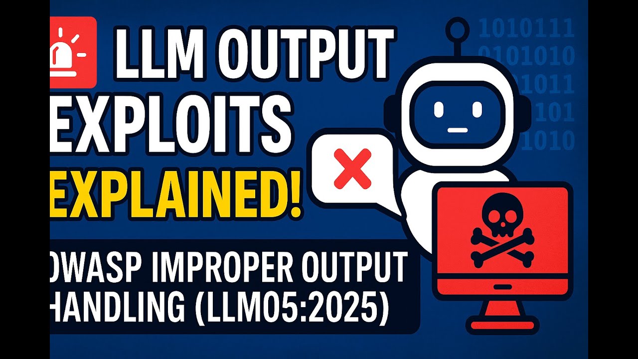 Cyber_and_Tech's tweet card. 🚨 LLM Output Exploits EXPLAINED! | OWASP Improper Output Handling...