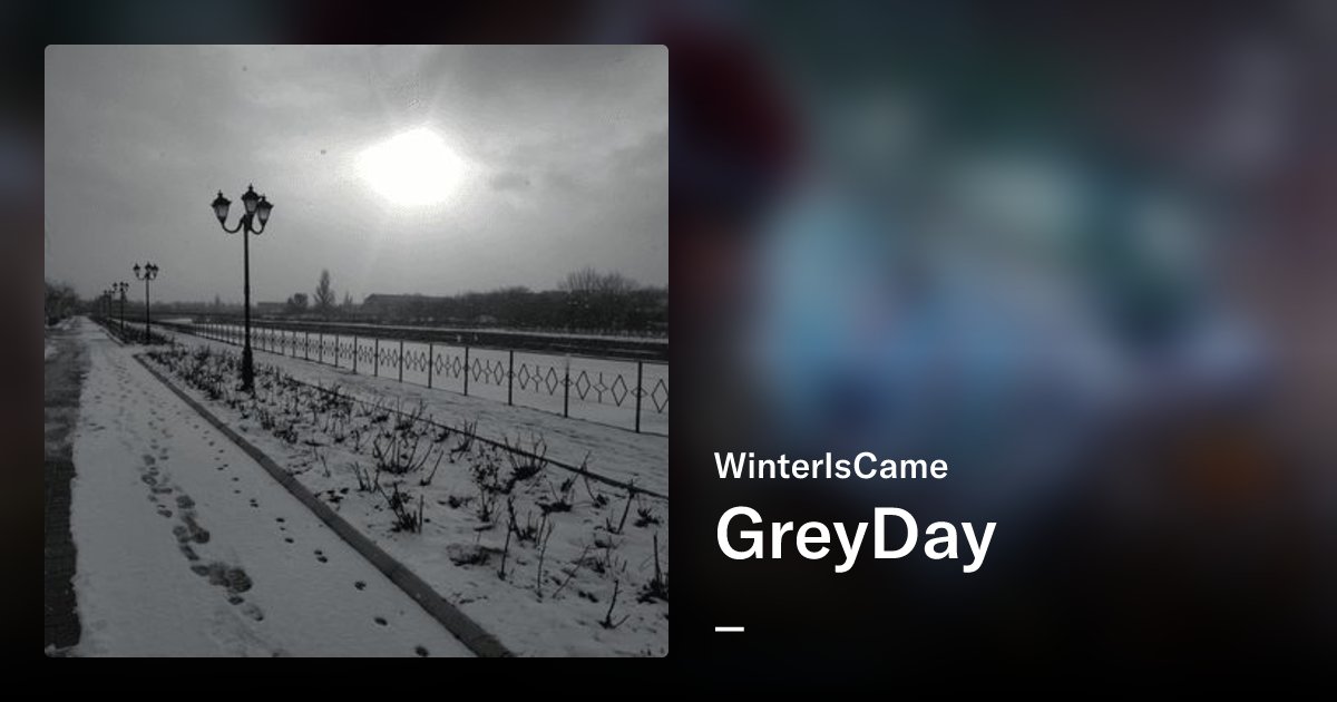 maximklimoff's tweet card. GreyDay - WinterIsCame | OpenSea