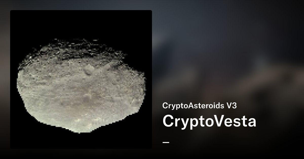 maximklimoff's tweet card. Get the collection of the Crypto Asteroids from AsteroidsBelt. The largest asteroids of the belt for your collection!
