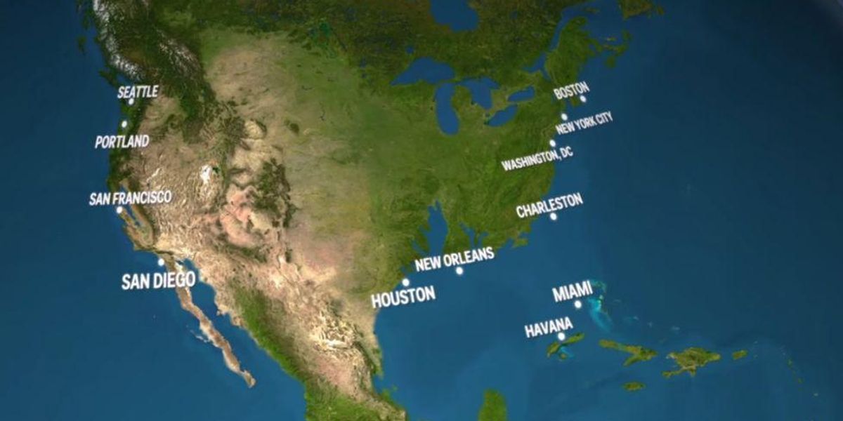 Greenpeace's tweet card. Climate change isn't pretty.