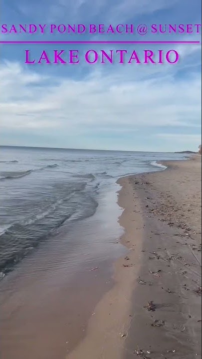 liquidleashband's tweet card. Sandy Pond Beach #sunset #lakeontario @explorewithobed
