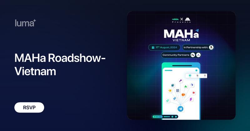 BUIDLStationVN's tweet card. Calling all Vietnam Devs! Welcome to Rabble x Caldera presents MAHa Roadshow- Vietnam chapter in partnership in partnership with DoraHacks!- the final roadshow…