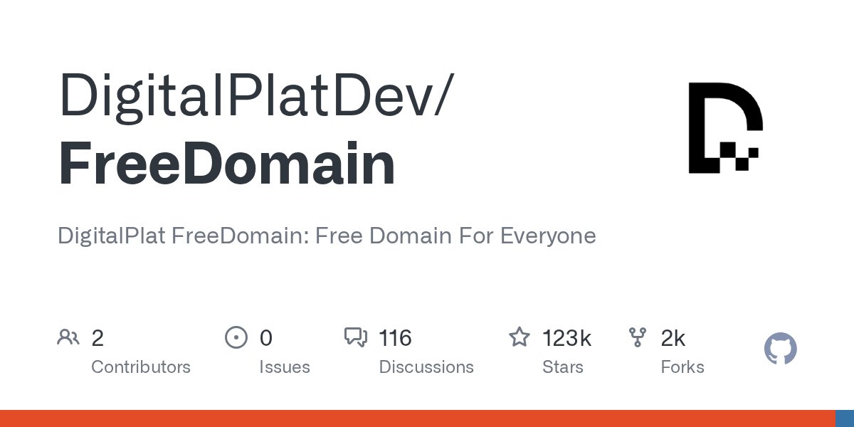GithubProjects's tweet card. DigitalPlat FreeDomain Free Domain For Everyone.