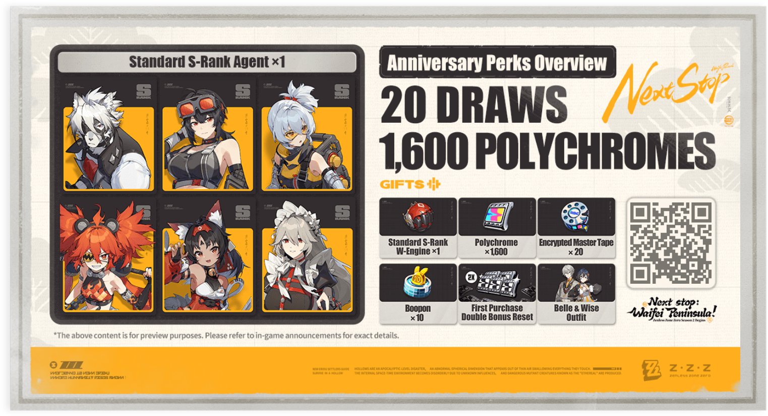 ViVCh31's tweet card. Join the Version 2.0 Pre-Registration Event Next Stop: Waifei Peninsula! to get Polychrome ×320. #NextstopWaifei