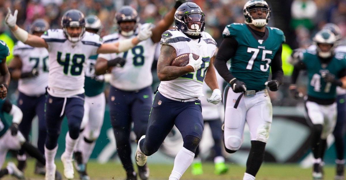 SeahawksViews's tweet card. He broke out, broke his ankle, and may break our hearts.