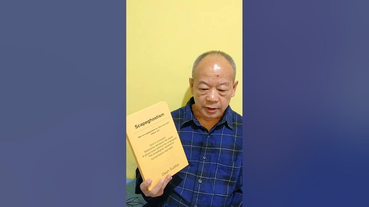 DeshSubba's tweet card. Family, society and nation wide scapegoat from Scapeghostism book