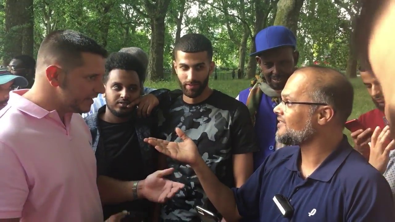 Idriss_Ah's tweet card. Why was Jesus cursed in the Bible? Br Hashim. Speakers Corner.