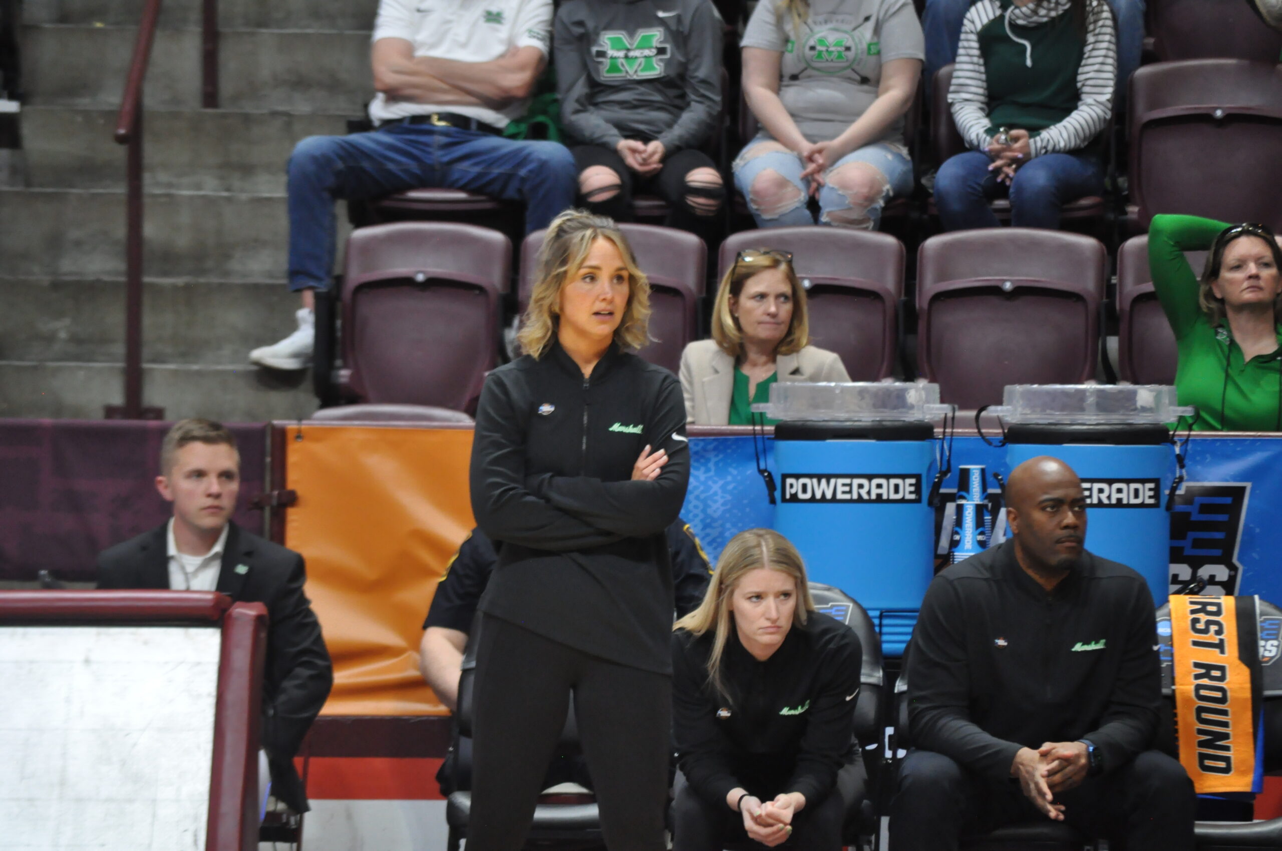 JefRef's tweet card. In her lone season with the Thundering Herd, Caldwell helped guide the program to Sun Belt Conference regular season and tournament championships for its first appearance in a NCAA Tournament in 27...