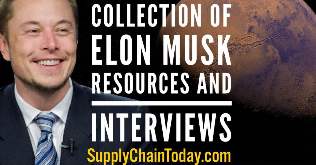SupplyChainBlog's tweet card. Collection of Elon Musk Resources. Elon Musk has his hands in Tesla, Twitter (X), SpaceX, supply chain, innovation and so much more.