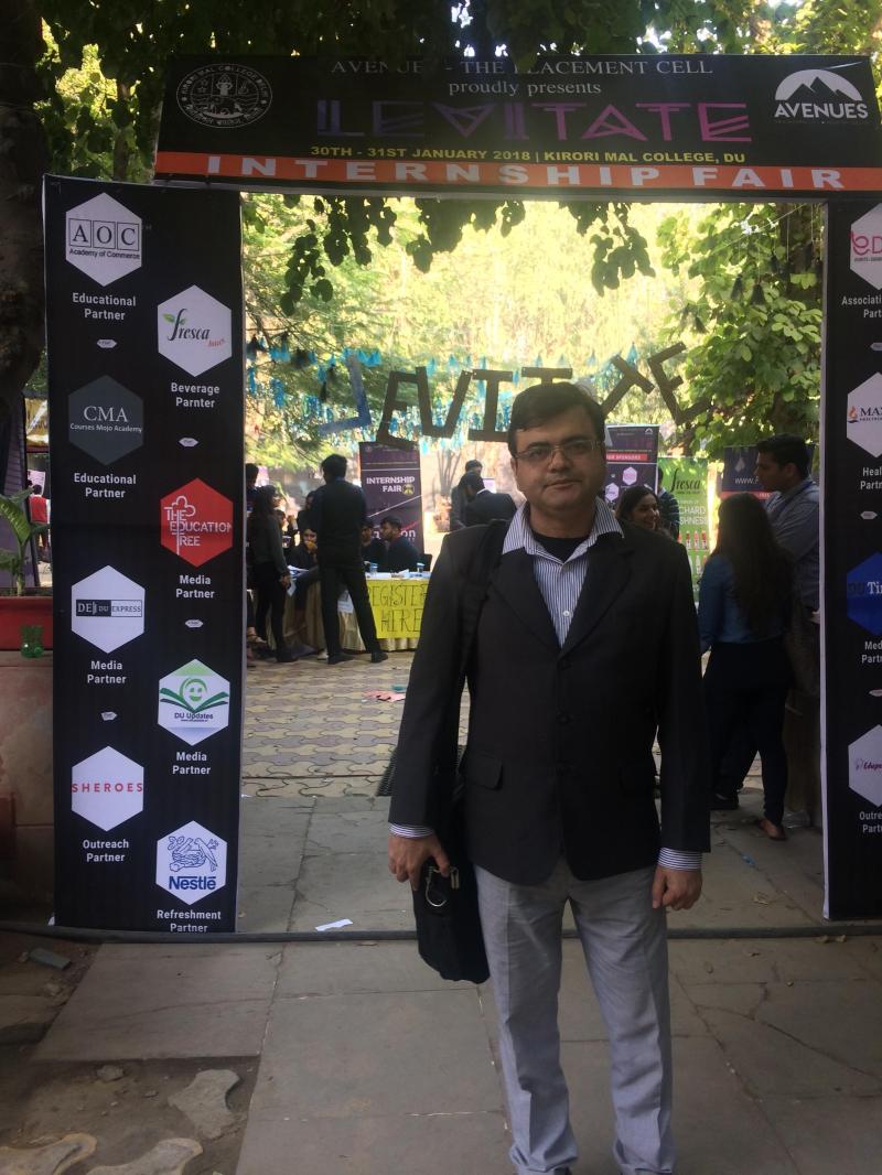 coursesmojo's tweet card. Courses Mojo Academy CMA was the official Education Partner for Kirori Mal College Internship Fair