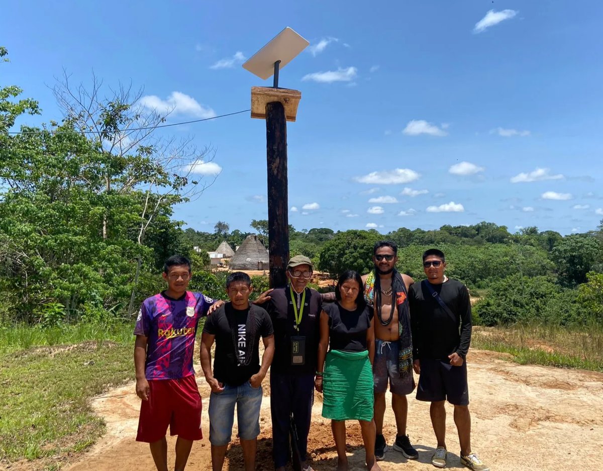 Kihbernetics's tweet card. The Marubo people written about by the New York Times have been using the internet—and grappling with its implications—long before Starlink came to their village.