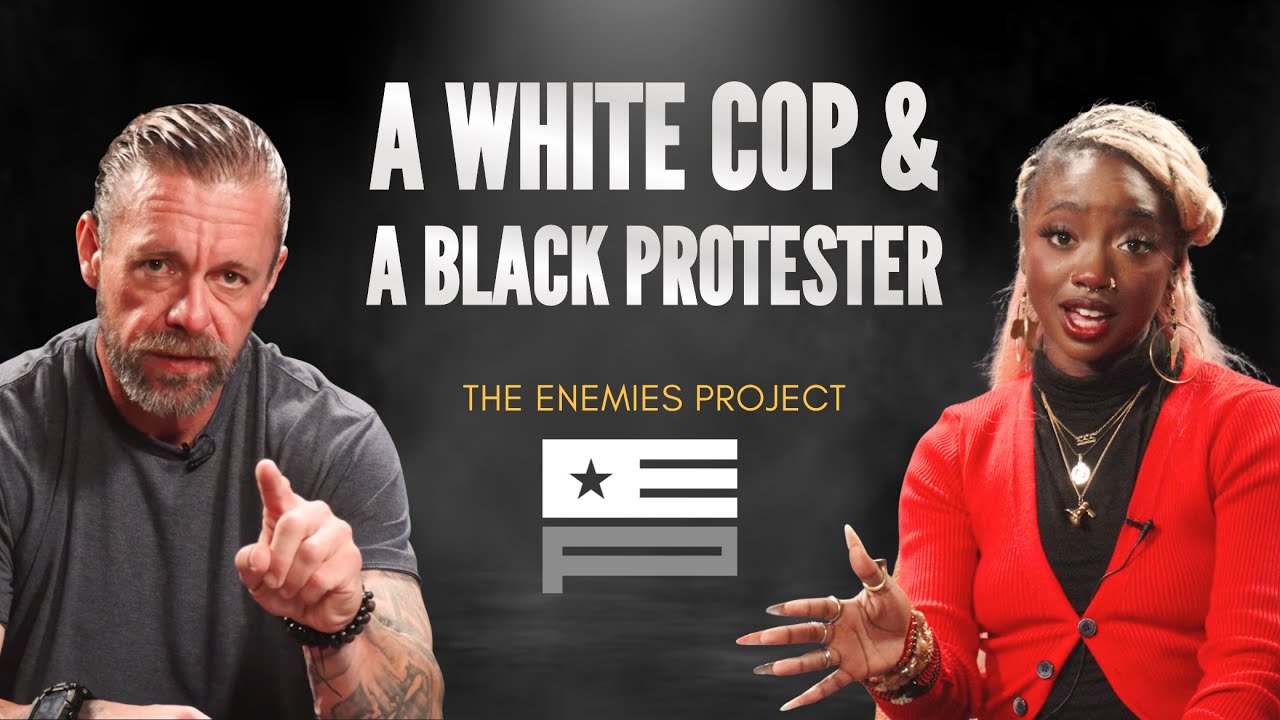 TheSufferingPo1's tweet card. A White Cop and a Black Protester — The Enemies Project