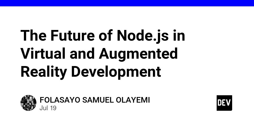 SamuelFolasayo's tweet card. Introduction As Virtual Reality (VR) and Augmented Reality (AR) technologies continue to...