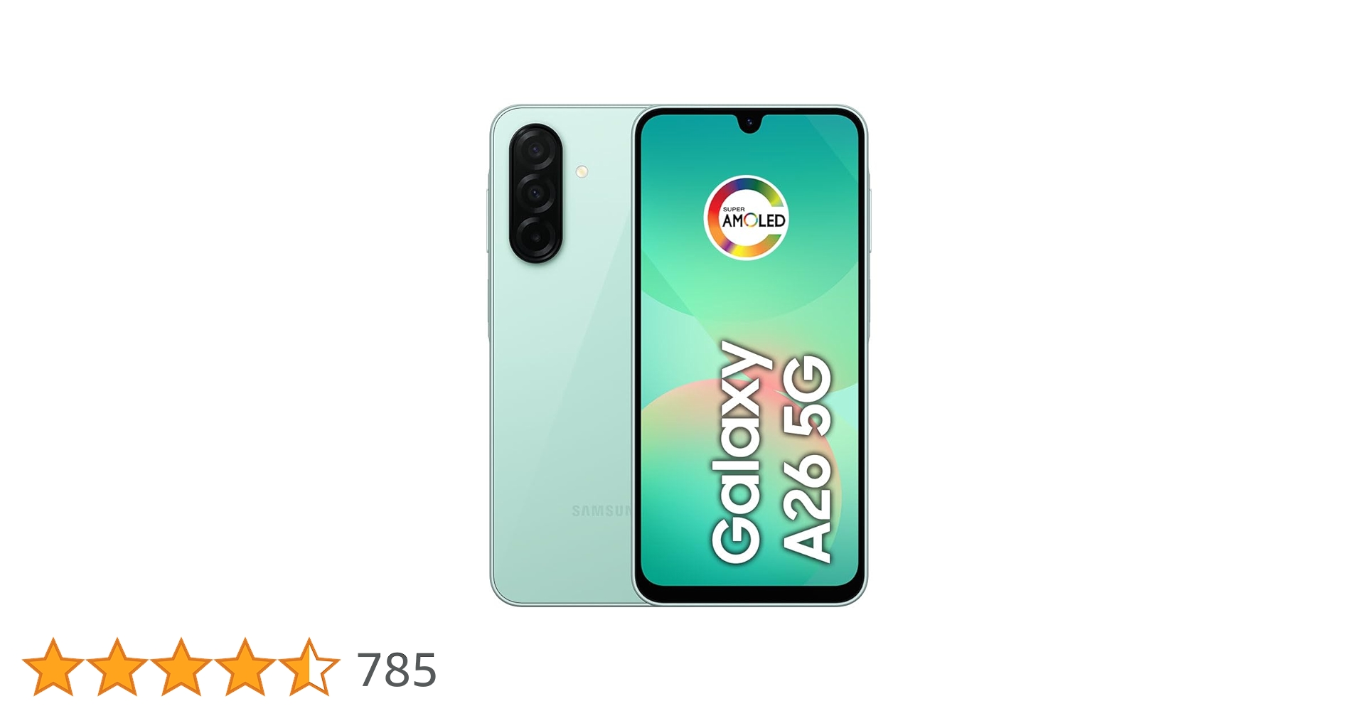 PromoAchados's tweet card. Celular Samsung Galaxy A26 5G 256GB, 8GB RAM, Câmera Tripla de até 50MP, Selfie de 13MP, IP67, Tela Super AMOLED 6.7", NFC, Edição AI, Octa-core, Até 6 Atualizações de Android e Segurança Feito para...