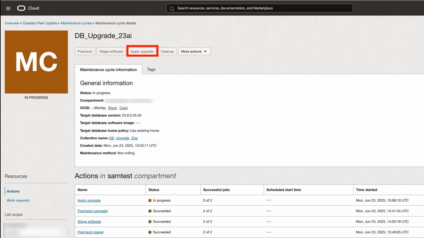 pfierens's tweet card. Upgrade Oracle Grid Infrastructure and Oracle Database in Exadata Fleet Update