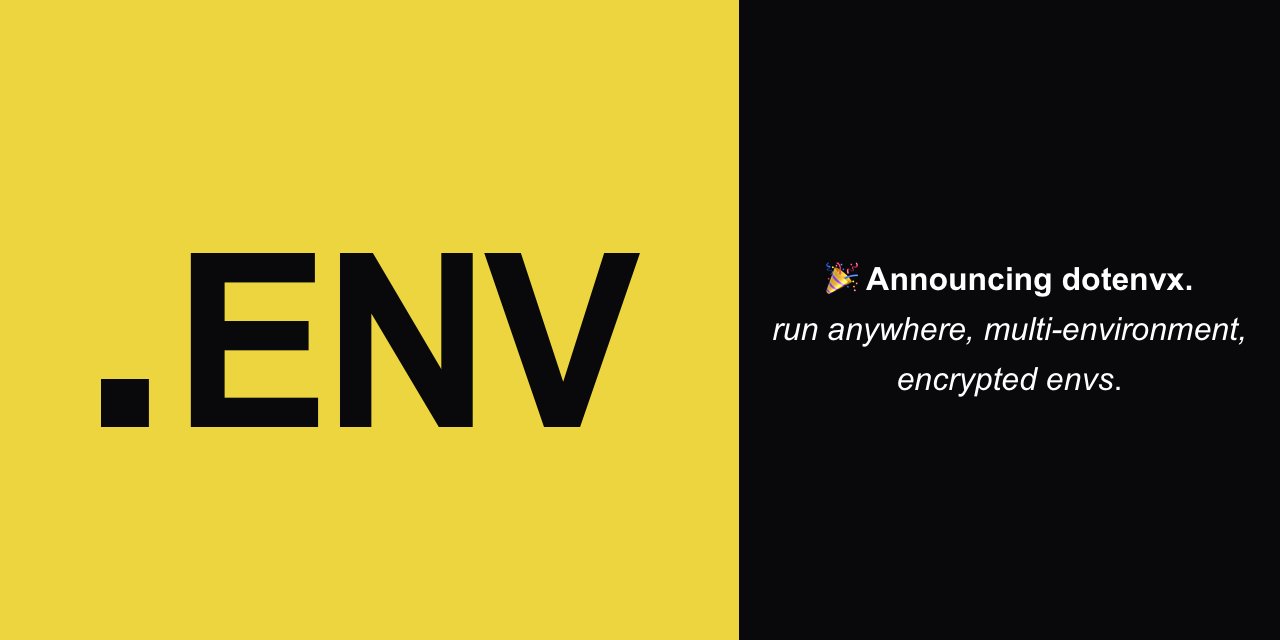 airscript's tweet card. Loads environment variables from .env for nodejs projects. - motdotla/dotenv