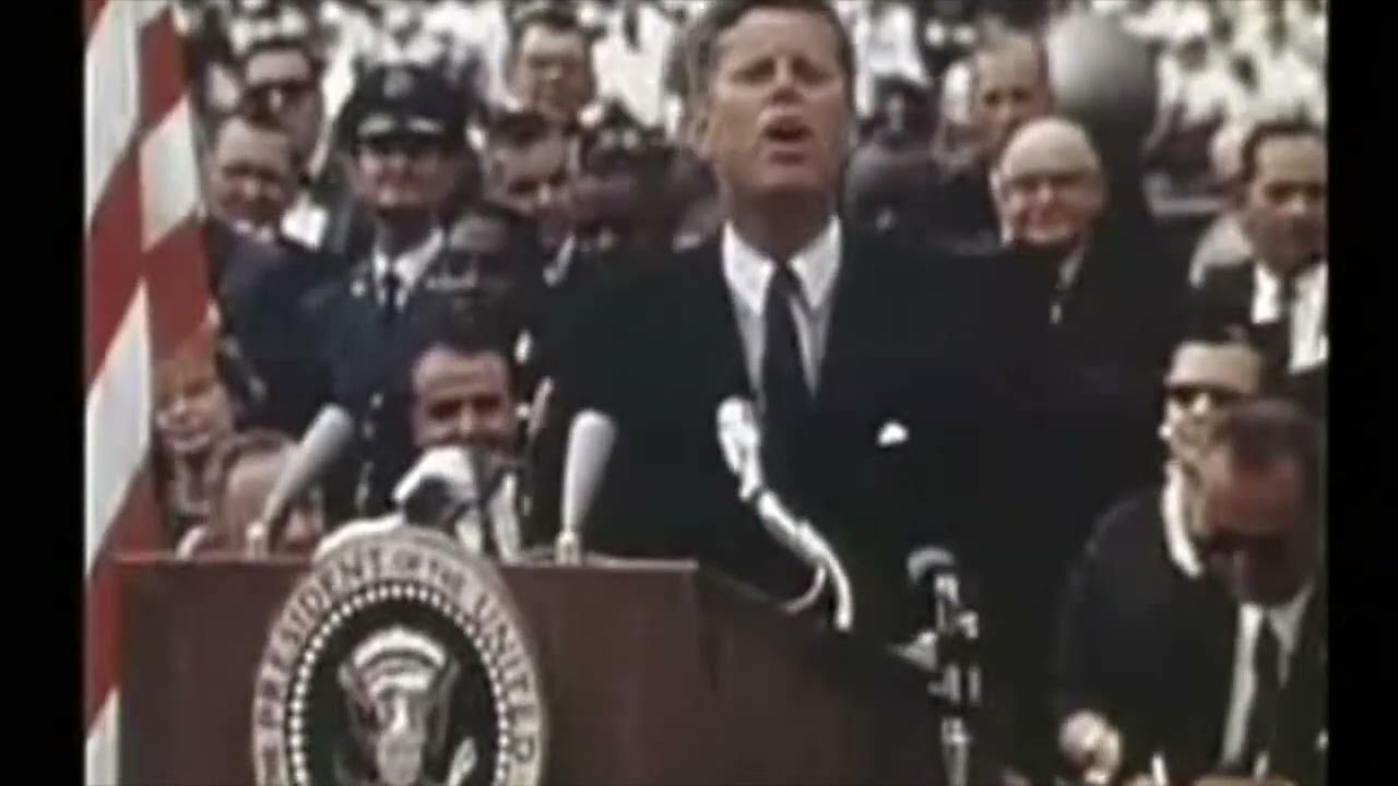 Witnify's tweet card. JFK's 'We Choose to go the Moon" speech