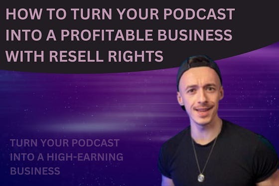 Erikcagius's tweet card. How to Turn Your Podcast into a Profitable Business with Resell Rights