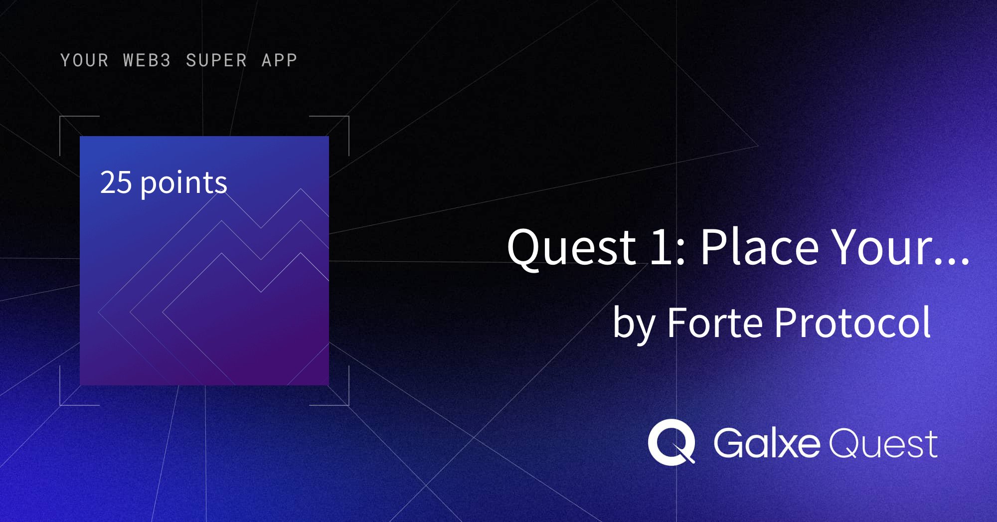 TestnetPirate's tweet card. Join Quest 1: Place Your Pioneer Stone on Galxe. Earn loyalty points by contributing to Forte Protocol and enhance your web3 presence and reputation.