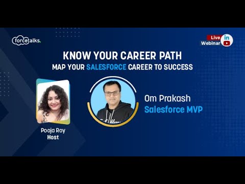LovNaman's tweet card. Know your Salesforce Career Path | Salesforce MVP | Om Prakash